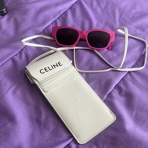 Celine Pink Sunglasses with White Case